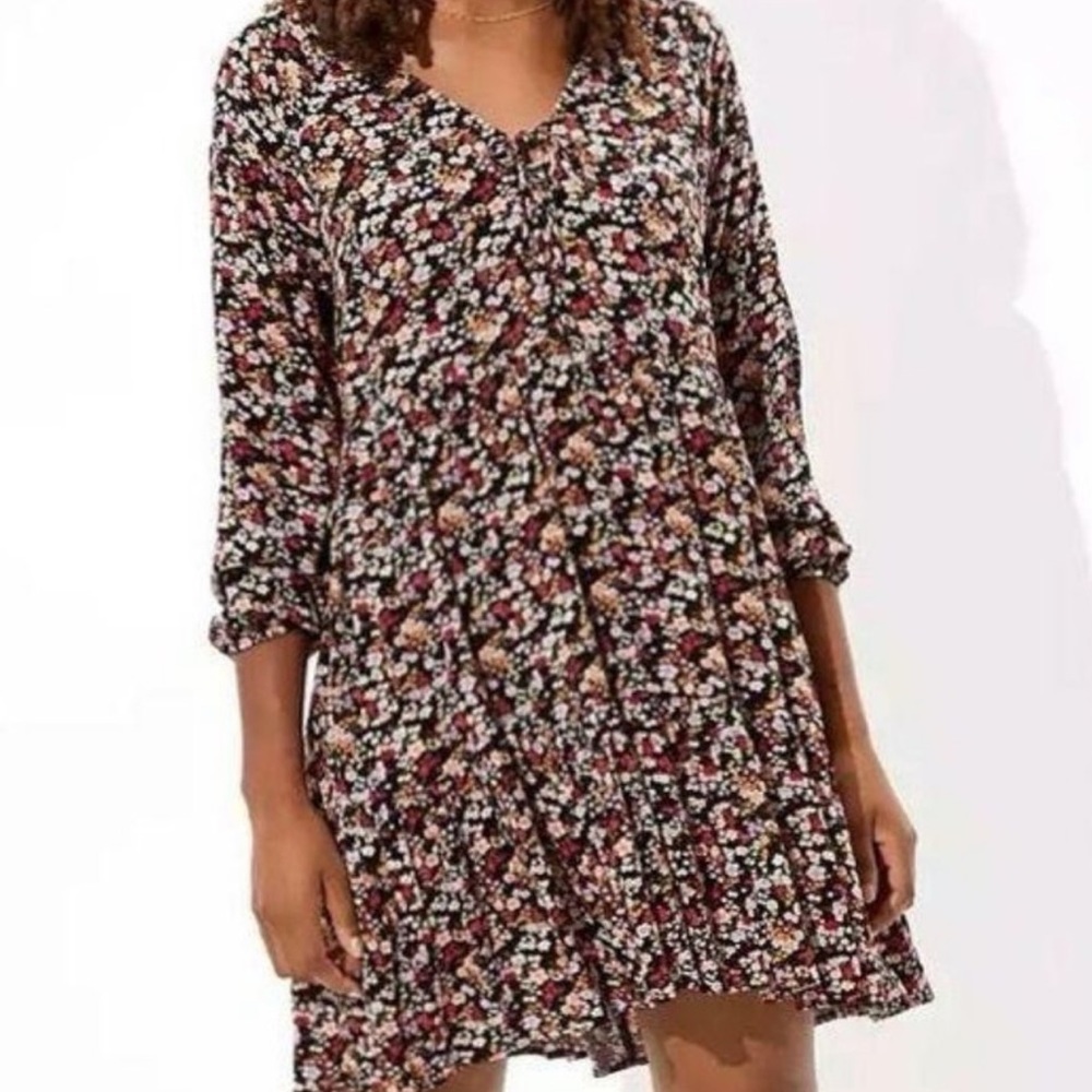American Eagle Floral BabyDoll Dress